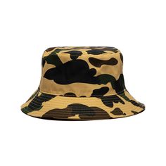 A Bathing Ape 1st Camo Bucket Hat (Yellow) Camo Bucket Hat, Bape Camo, Bathing Ape, City Design, A Bathing Ape, Bucket Hat, Camo, Design Inspiration, Hats