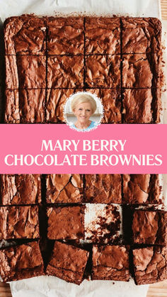 Mary Berry Chocolate Brownies Mary Berry Chocolate Tray Bake, Mary Berry Brownies Recipe, Mary Berry Chocolate Brownies Recipe, Brownie Recipes Uk, Bournville Chocolate, Best Chocolate Brownie Recipe, Mary Berry Cooks