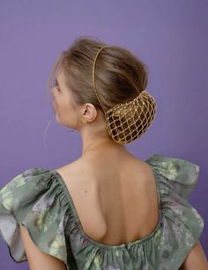 14k Gold plated inperial snood Medieval Weirdcore, Hair Snood, High Fashion Hair, Hair Net, Sketch Inspiration, Seashell Crafts, Full Look, Pearl Hair, Gold Hair