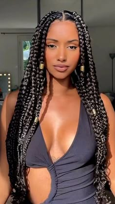 Cheap Box Braids, Elegant Braid Styles, Black Woman Makeup, Hairstyles For All Hair Types, Curly Hair Ideas, Braided Hairstyles For Black Women Cornrows, Braided Cornrow Hairstyles, Braids Hairstyles Pictures, Goddess Hairstyles