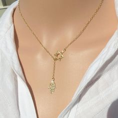 Star of David Necklace, Hamsa Necklace, Star of David with Hamsa, Gold Magen David Necklace, Jewish Jewish Star, Gold Lariat Necklace, Hamsa Necklace, Star Jewelry, Star Of David, Evil Eye Charm, Hamsa Hand, Lariat Necklace, Arrow Necklace