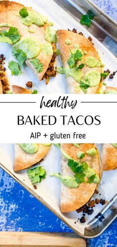 oven baked tacos Dairy Free Tacos, Avocado Quesadilla, Gluten Free Dairy Free Dinner, Paleo Tacos, Oven Baked Tacos, Baked Tacos, Baked Tacos Recipe, Recipe With Ground Beef, Gluten Free Tacos