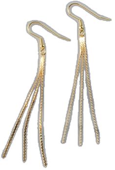 Elegant Gold Chain Drop Earrings, Elegant Gold Chain Linear Drop Earrings, Formal Gold Linear Earrings With Delicate Chain, Gold Linear Earrings With Delicate Chain For Formal Events, Elegant Gold Dangle Tassel Earrings, Elegant Gold Tassel Earrings For Formal Occasions, Elegant Gold Tassel Earrings For Formal Events, Elegant Gold Tassel Earrings With Latkans, Elegant Dangle Linear Earrings With Box Chain