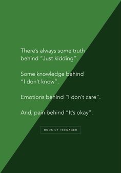 a green background with the words, there's always some truth behind just riding