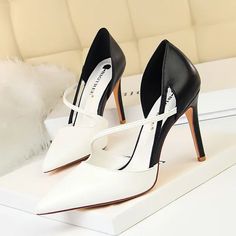 Summer Women 9.5cm High Heels Sandals Nightclub Stripper1.Measure the length of your foot, Heel to Toe, very important 2. Choose matching EUR size based on the foot length. e.g. If your foot length is 23cm, choose size 36. 3.If you have any problems ,pls let me know! Womens High Heels Stilettos, Female Shoes, Basic Heels, Shoes High Heels, Party Heels, Pu Heels, Stiletto Shoes, Yellow Shoes, Shoe Show