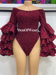 A must have Ankara bodysuit for ladies ,it can be paired with jeans, pant, skirt etc.  It can be worn to any occasion and looks really amazing, they are made out of pure cotton Ankara fabrics.  Every woman needs this beautiful piece in her wardrobe. Ankara Bodysuit, Ankara Corset Styles, Ankara Tops With Jeans, Ankara Corset, Ankara Top Styles, Pant Skirt, Ankara Tops, 2piece Outfits, African Styles