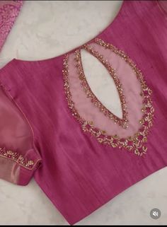 Here Are The Latest Designs For Bridal Blouses With Maggam Work. The Maggam Work With Kundan, Thread And Spring Can Be Customised Along With The Cloth Color You Want To Choose. Having These Kind Of Maggam Work Blouses Is Very Trendy For Traditional Gatherings And Poojas.  This Enhances The Beauty Of Any Saree When This Is Teamed Up With Different Kind Of Maggam Designs. The Combination Of Aari And Zardosi Works Make This Maggam Designs Look Very Elegant And Beautiful. We Customize The Blouse As Per Your Measurements And The Preferred Colours. You Just Have To Share The Saree Colour And We Will Take Care Of Everything. Disclaimer: Colour May Slightly Vary Due To Photography Effects And Screen Resolution. We Do Our Best To Reach Your Expectation As We Understand The Pulse Of Our Customers. Pola Blus, Netted Blouse Designs, Model Blouse Designs, Blouse Designs High Neck, Latest Bridal Blouse Designs, Sari Design, Latest Blouse Designs Pattern, Model Blouse, Latest Model Blouse Designs