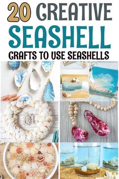 20 creative seashell crafts to use seashells