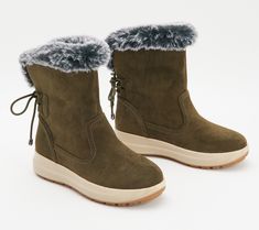 From frosty first-light walks to sidewalk shoveling to snowball fights, these snuggly lined waterproof boots are how to win winter. From Flexus by Spring Step. Warm Winter Boots For Cold Weather, Winter Boots With Plush Lining For Cold Weather, Casual Weatherproof Boots For Winter Sports, Casual Boots With Plush Lining For Cold Weather, Weatherproof Winter Walking Boots, Waterproof Snow Boots With Round Toe, Waterproof Round Toe Boots For Snow, Winter Weatherproof Walking Boots, Winter Insulated Boots For Cold Weather