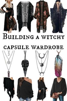 Witchy Outfit Plus Size, Stevie Nicks Summer Style, Romantic Witch Fashion, Pagan Witch Outfit, Dark Witch Fashion, Witchy Black Dress, Modern Witchy Fashion, Casual Witchy Style, Capsule Wardrobe Witchy