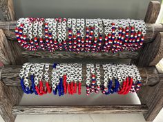 Bracelets are sold individually  Customizable Buffalo Bills themed bracelets. Choose player name and/or number, colors, pattern, and any other details about the bracelets Personalized White Themed Beaded Bracelets, Personalized Themed White Beaded Bracelets, White Themed Beaded Bracelet, Customized White Themed Beaded Bracelets, Adjustable White Themed Stretch Bracelet, White Plastic Bracelets With Letter Beads, Themed Bracelets, Josh Allen, Bracelet Ideas