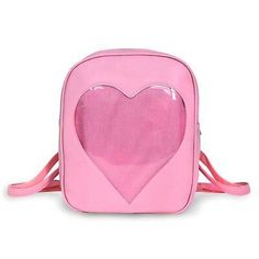 Edgy Summer, Transparent Heart, Summer Candy, Knapsack Bag, Fashion Edgy, Women's Backpack, Colorful Backpacks, Transparent Bag, Heart Bag