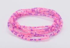 Stretch Seed Bracelets, Seed Bead Bracelet, Friendship Bracelet, Beaded Bracelet, Stackable Bracelet, Bead Bracelet, Pink Bracelet, Purple Bracelet, Hippie Bracelet Build your own set. They can be bought in a set of 3 or set of 5. These seed beads are 11/0 in size. All bracelets for me to size 7 to fit an average size wrist. Do to limited beads, I can only make these smaller.  Put smaller size in the notes section at checkout.  Care Roll on your wrist and roll off. The elastic cord is sturdy but Pink Wrap Bracelet With Round Beads For Gifts, Pink Braided Bracelets With Round Beads, Handmade Pink Wrap Bracelet With Round Beads, Pink Wrap Bracelet With Round Beads, Pink Friendship Bracelets With Faceted Beads, Seed Bracelets, Bracelets Hippie, Hippie Bracelet, Hippie Bracelets