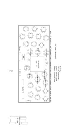 an image of a floor plan for a conference room with tables and chairs, as well as