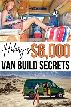 Curious about budget van builds? See how Hilary created her dream van for just $6K. Read her story now! #VanBuild #BudgetTravel #VanLifeTips