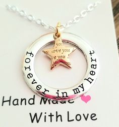 Memory Jewelry, Forever In My Heart, Orange City, Star Charm Necklace, Memorial Necklace, Now And Forever, Memorial Jewelry, Sympathy Gifts, In Loving Memory