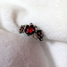 Gothic Vintage Red Rose Flower Ring Size 7 Elegant Red Flower Ring, Red Flower-shaped Promise Ring, Red Flower Ring For Wedding, Red Flower-shaped Wedding Ring, Red Flower Wedding Ring, Cinderella Flower, Red Wedding Ring, Rose Flower Ring, Dark Red Roses