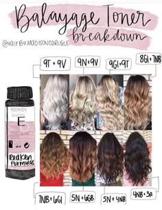 Toner Formulas Shades Eq, 6rv Matrix Hair Colors, Highlight Tools For Hair, Redkin Eq Shades Toner Formulas, Shades Formulas Hair Colors, Redken Blonde Toners, Redeem Shades Eq Formulas, Hair Toning Formulas, Redken Formulas Blondes