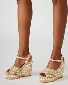 JUNIPER Gold Multi Studded Platform Wedge | Women's Sandals – Steve Madden Sandals Steve Madden, Shoe Shopping, Steve Madden Store, Apparel Merchandising, Wedding Guest Shoes, Platform Wedge, Platform Wedges, Women's Sandals, Shopping List