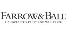 the logo for farrow & ball handcrafted paint and wallpaper, inc