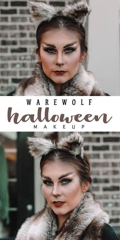 Wolf Costume and Makeup for Halloween | Home with the Hoovers | #halloween #wolfcostume #wolfmakeup #wolfhalloweenmakeup #halloweenmakeup #warewolfcostume #warewolfmakeup Diy Wolf Costume, Wolf Costume Diy, Werewolf Makeup, Wolf Halloween Costume, Wolf Makeup, Makeup For Halloween, Werewolf Costume, Holloween Makeup