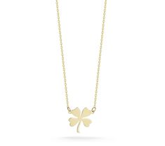 Stay lucky wearing this 14K gold four-leaf clover necklace that adds a bit of sparkle to your ensemble. From Luminosa Gold. Elegant 14k Gold Necklaces For Good Luck, Elegant 14k Gold Necklace For Good Luck, Four Leaf Clover Necklace, Clover Necklace, Four Leaves, Leaf Clover, Four Leaf Clover, Clover Leaf, Jewelry Necklaces