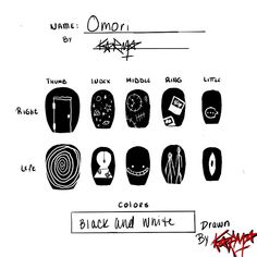 omori nail art nail inspiration Game Nails Art, Game Nail Designs, The Last Of Us Nails Art, Undertale Nail Art, Ghost Band Nail Art, Nail Art Poses, Omori Nails Ideas, Mitski Nails Ideas, Sui̇ci̇deboys Nail