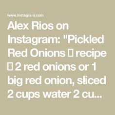 the instructions for how to use an instagramr on red onions or big red onion slices