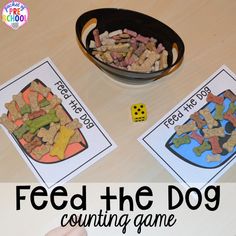 feed the dog counting game for preschool