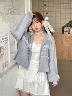 Fabric: cotton Your Adorable, Angel Cat, Lace Short, Cami Crop Top, Crop Top Blouse, Knitwear Cardigan, Short Jacket, New Tops, Blazer Coat