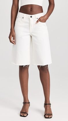 SLVRLAKE Mica Shorts | Shopbop Style Inspiration Spring Summer, Style Inspiration Summer, White Brand, Premium Denim, Healthcare Professionals, Spring Summer Fashion, Short Outfits, Stretch Denim, Bermuda Shorts