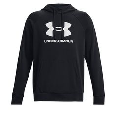 Hoodie Will Come Shipped In It's Original Factory Sealed Packaging. Stay Comfy And Stylish With This Under Armour Rival Fleece Big Logo Hoodie In Black, Size Xl. This Pullover Hoodie Features A Crew Neck, Long Sleeves, And Drawstring Closure For A Comfortable Fit. The Lightweight And Stretchy Fleece Fabric Is Perfect For All Seasons And Activities, From Soccer To Yoga. Show Off Your American Pride With The Usa-Themed Logo Accents On This Classic, Loose-Fitting Hoodie. The Tagless Design And Mach Sweat Fits, Running Hoodie, Under Armour Hoodie, Sports Hoodies, Workout Hoodie, Under Armour Men, Fleece Hoodie, Long Sleeve Hoodie, Black Hoodie