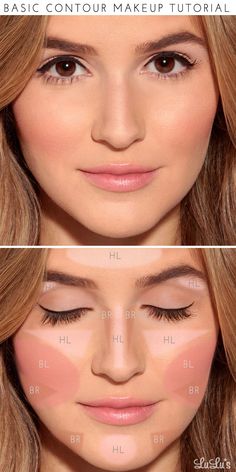 25+ Make Up Tutorials To Take Your Beauty To The Next Level Basic Contour, Make Up Mata, Obličejové Masky, Mermaid Beauty, Contour Makeup Tutorial, How To Apply Blush