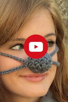 a woman with a fake moustache on her face and the caption is youtube