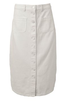 The Emma Denim Skirt in White is a versatile and stylish addition to any wardrobe. This midi-length skirt features a pencil fit and functional pockets, making it both fashionable and practical. With its white denim base and functional buttons down the front, this skirt is the perfect choice for any and every occasion. Available in sizes 00, 0, 2, 4, 6, 8, 10, 12, 14, 16, 16W, 18W, 20W, 22W, 24W, 26W, 28W, 30W, 32W, + 34W!! white denim skirt, denim skirt, plus size fashion, spring style, spring Knee-length Relaxed Denim Skirt With Pockets, Relaxed Knee-length Denim Skirt With Pockets, Denim Midi Skirt With Pockets, Midi Denim Skirt With Pockets, Chic Denim Skirt With Pockets And Relaxed Fit, Summer Workwear Denim Skirt With Button Closure, Chic White Denim Skirt For Work, Casual White Cotton Pencil Skirt, Relaxed Denim Workwear Skirt With Pockets