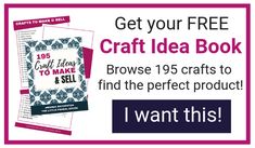 an advertisement for craft idea book with the words, get your free craft idea book browse