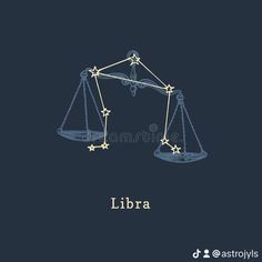 the libra zodiac sign on a blue background royalty illustration