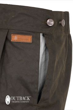 Check out the details on our Oilskin Overpants! Complete with pockets and an adjustable waist! Tapered Leg Outdoor Pants With Belt Loops, Outdoor Tapered Leg Pants With Belt Loops, Outdoor Trousers With Belt Loops, Outdoor Pants With Belt Loops, Outdoor Cotton Pants With Belt Loops, Functional Workwear Pants With Belt Loops, Functional Pants With Belt Loops For Workwear, Trading Company, The Details