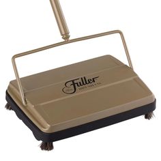 a floor sweeper with the word filler on it's side and handle