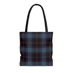 "Our Plaid Totes are practical, made from quality material and ready for anything.  Light enough to carry around all day, sturdy enough to bring your books to the park!  100% Polyester Boxed corners Black cotton handles Black Lining Dimensions: M Bag: 1.02 L x 16.02\" W L Bag: 17.99 L x 17.99\" W We offer FREE SHIPPING within the US on order 35$ and up! Check out our shop to Mix n Match!  Mainewoodsgifts.etsy.com" Plaid Bags With Adjustable Strap, Plaid Bags With Adjustable Strap For Everyday Use, Plaid Rectangular Bag For School, Rectangular Plaid Bags For School, Rectangular Plaid Bag For School, Everyday Plaid Bag With Adjustable Strap, Rectangular Plaid School Bag, Plaid Rectangular Shoulder Bag For School, Black Softback Bag For Gifts