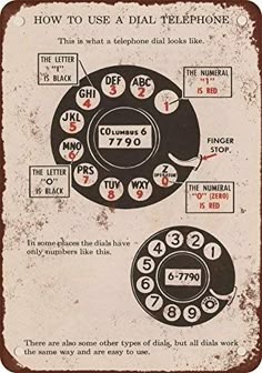 an old phone with numbers and dials on the front, and two different styles of phones