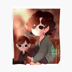 an image of a boy and his mother poster