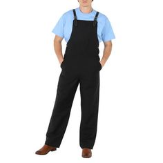 Burberry Men's Set. Fashion category: Jumpsuits & Rompers. SKU: 4568270. Color: Black. Burberry Men's Black Bib-Front Technical Overalls. The Leather-Strap Overalls are crafted from a technical fabrication in a close weave, featuring adjustable buckle-fastening leather shoulder straps, side slip pockets and side button-fastening closure. Size: 36.  Gender: male.  Age Group: adult. Ripped Overalls, Casual Summer Rompers, Romper Men, Overalls Casual, Rompers Womens Jumpsuit, Solid Color Jumpsuits, Safety Clothing, Ripped Denim, Denim Overalls