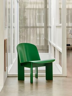 Chisel Lounge Chair by HAY - Lush Green Lacquered Beech Compact Lounge Chair, Veneer Plywood, Plywood Chair, Lounge Chair Design, Local Furniture, Royal Design, Wooden Chair, Lush Green, Small Furniture