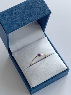 This 14k Solid Gold Birthstone Ring features a bezel mounting set with a genuine, faceted semi-precious or precious stone; the ring has a beautiful smooth and bright finish. Item Details: 14k Sold Gold Band 3mm Stone 0.95mm band width Available in every birthstone month January - Garnet February - Amethyst March - Aquamarine April - White Topaz May - Emerald June - Pearl July - Ruby August - Peridot September - Sapphire October - Tourmaline November - Citrine December - Blue Topaz PLEASE NOTE: O 14k Gold Faceted Sapphire Ring Fine Jewelry, 14k Gold Solitaire Amethyst Ring, Solitaire Amethyst Ring In 14k Gold, Classic 14k Gold Birthstone Ring With Bezel Setting, Elegant 14k Gold Amethyst Ring With Bezel Setting, Gift Sapphire Ring With Bezel Setting, 14k Gold Faceted Birthstone Ring For Anniversary, Yellow Gold Faceted Birthstone Ring For Anniversary, Faceted Yellow Gold Birthstone Ring For Anniversary