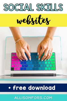 Five helpful social skills websites! These are my top used sites to find critical information and ideas to use in speech therapy sessions. Speech Games, Social Skills Lessons, Teaching Social Skills, Vocabulary Building, Language Activities, Therapy Ideas, Digital Resources, High School Students, Speech And Language