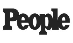 the people logo is shown in black and white