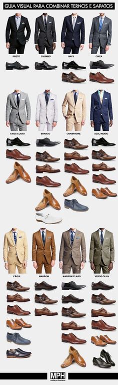 Once you’ve got your suit figured out, you can pick the best shoes to go with it. | 25 Life-Changing Style Charts Every Guy Needs Right Now Anime Techniques, Suits And Ties, Style Chart, Suit Shoes, Man Ray, Sharp Dressed Man, Men Style Tips, Suit Style, Wedding Suits Men