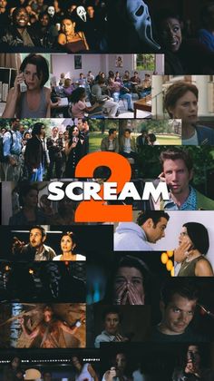 the scream movie poster with many different scenes