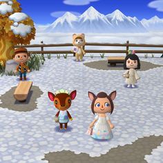 the animal crossing game is being played on nintendo wii